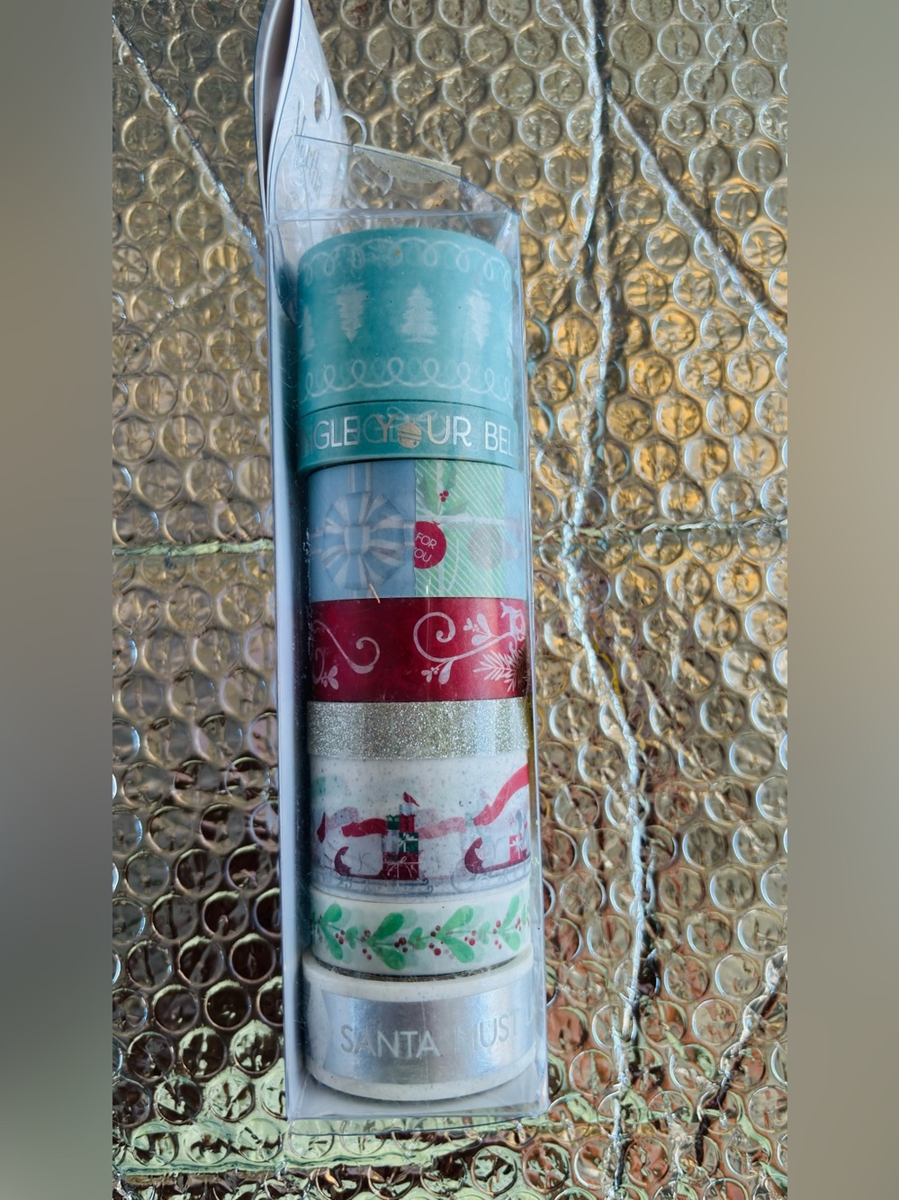 Martha Stewart 8 Washi Crafting Tape Rolls Christmas, Presents & Polar Bears